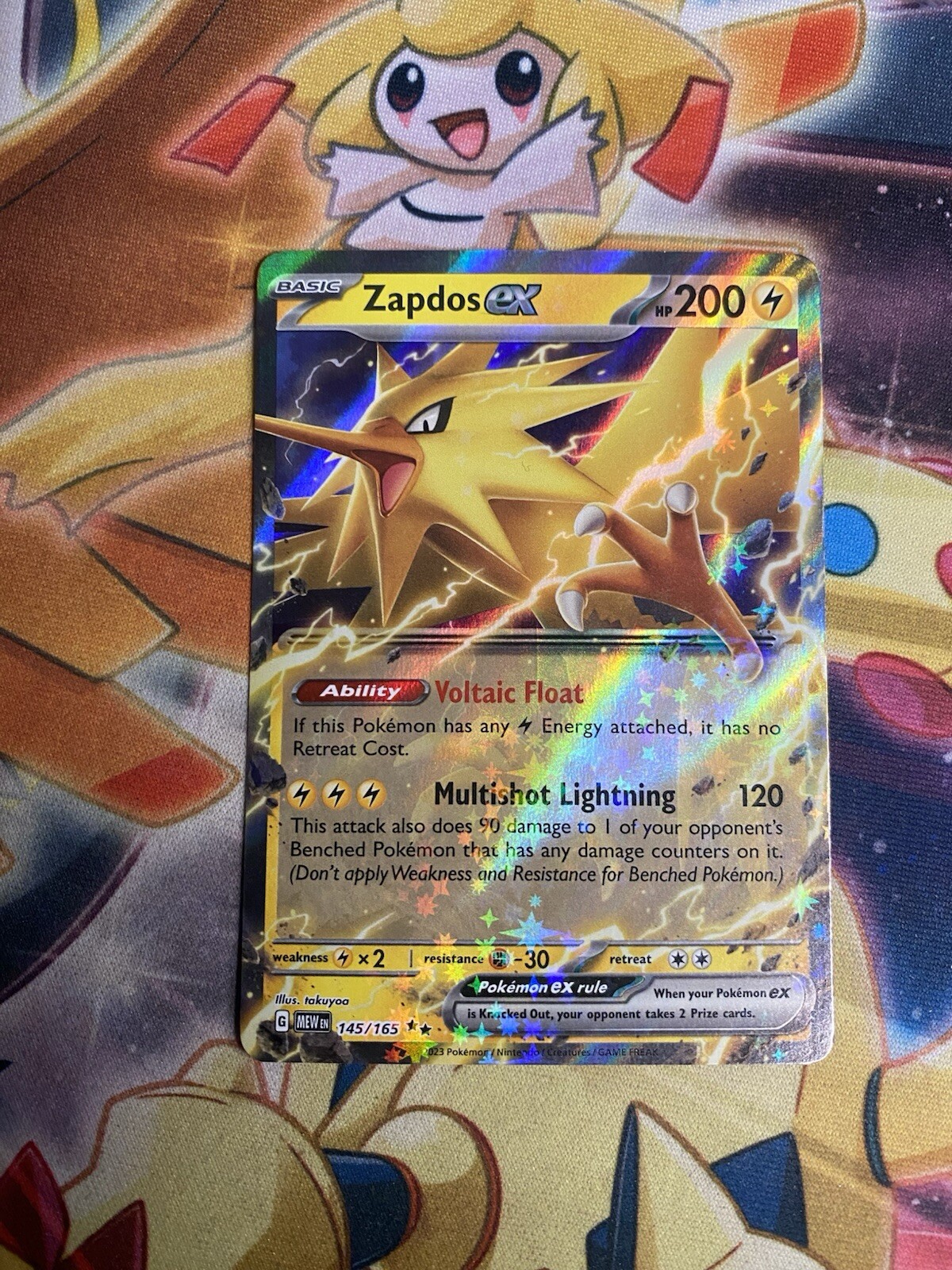 Zapdos EX NM 145/165 Scarlet & Violet 151 Pokemon Card