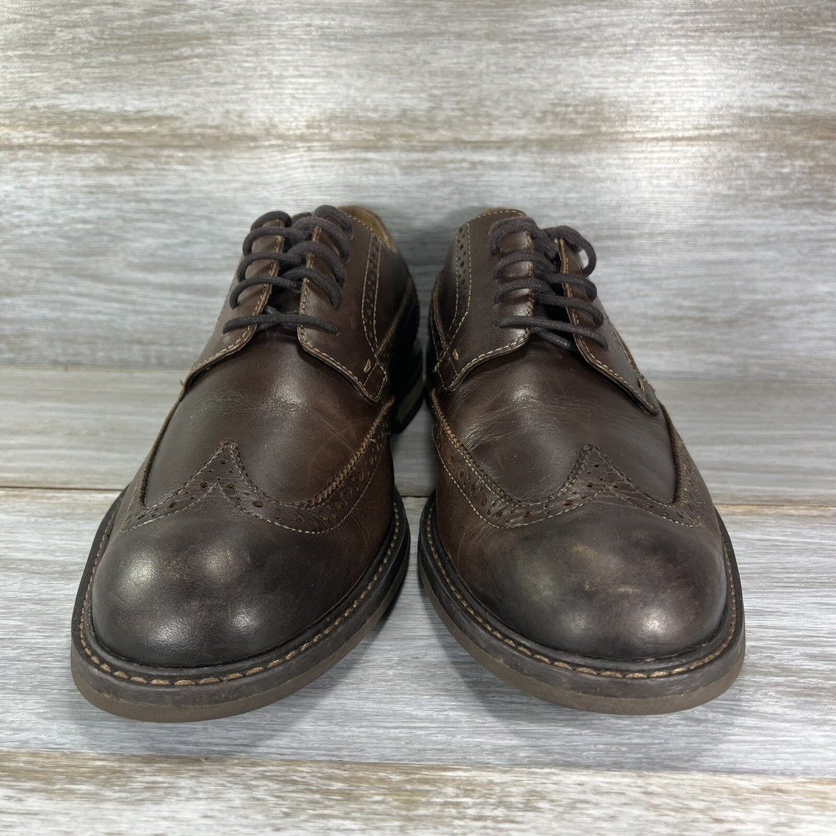Vionic Bowery Bruno grey suede leather dress shoes oxford wingtip‎ men\'s 10 Vionic Bruno Oxford Men main image 3
