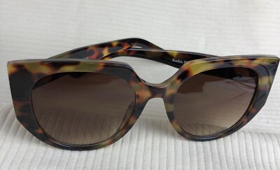 Shade Shaks Brown Green Yellow Orange Marbled Lg Eyes Sunglasses UV400 SK 10639