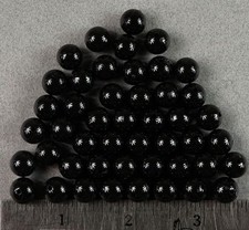 10mm 100 Count Round Jet Black Beads USA Fishing Tackle Free Shipping