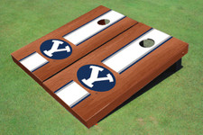 Brigham Young University BYU White Rosewood Matching Long Strip Cornhole Boards