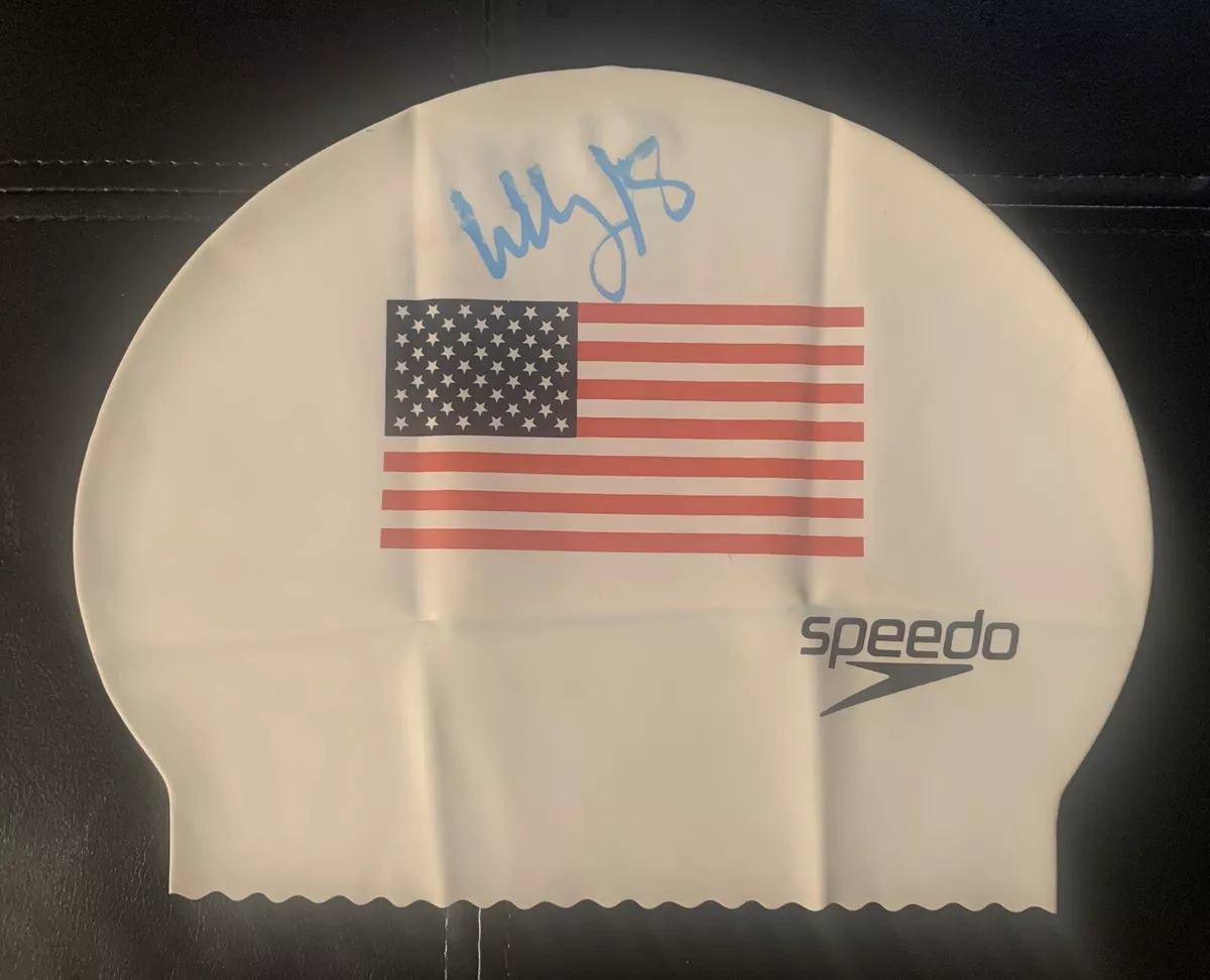 LILLY KING SIGNED USA SWIM CAP SWIMMING US 2016 OLYMPICS 2020 TOKYO Beckett