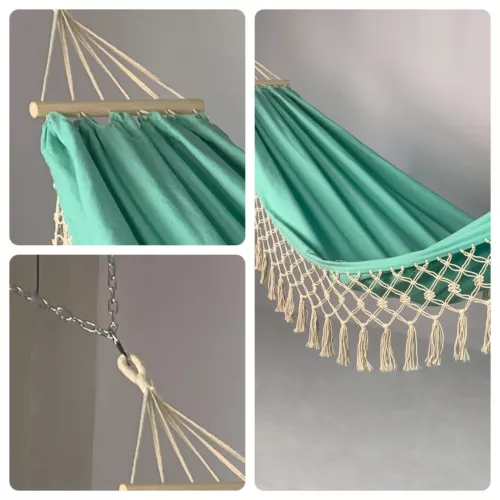 Boho Hammock Camping Hammock Outdoor Hanging Swing Sleeping Garden Patio US - Picture 21 of 31