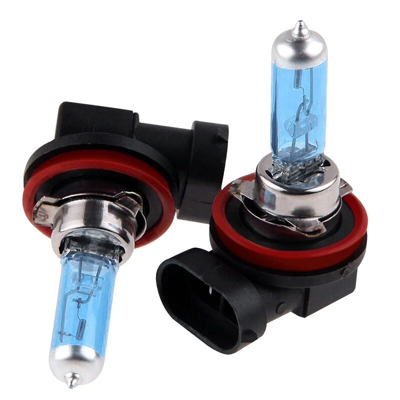 2Pcs H11 12V 100W Xenon White 6000k Halogen Blue Car Head Light Lamp Globes Bulb - Image 3 of 4