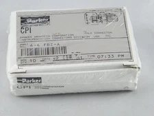 (10) PARKER HANNIFIN CPI 1/4" ALUMINUM, MALE CONNECTORS PART # 4-4 FBZ-A, SEALED