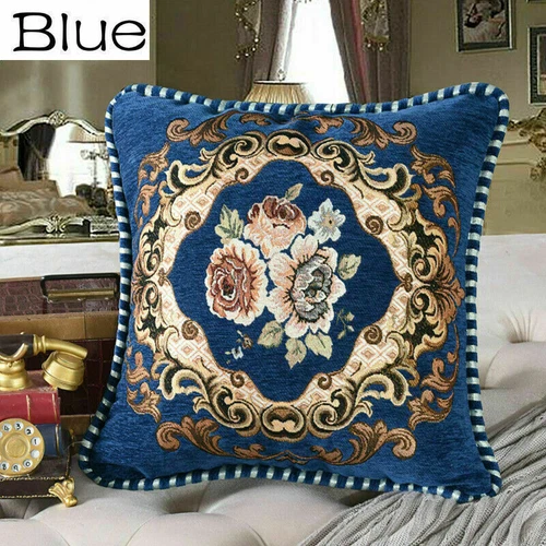 Embroidery Cushion Cover European Throw Pillow Case Retro Sofa Home Decor - Picture 13 of 27