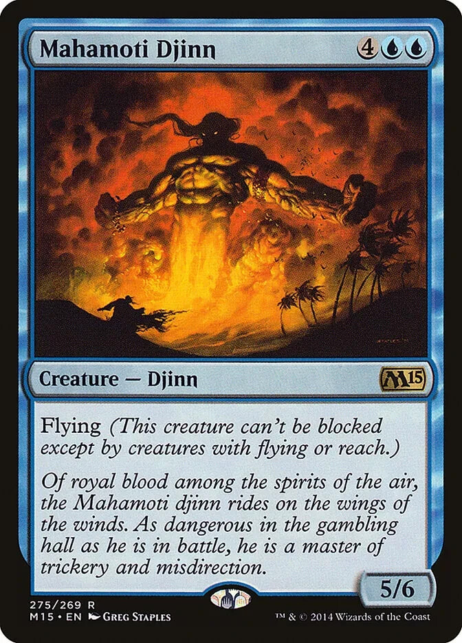 Mahamoti Djinn Magic 2015 Light Play MTG Magic DNA GAMES