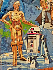 1979 Star Wars, Set of Three 3 The Empire Strikes Back Pleated Lined Curtains