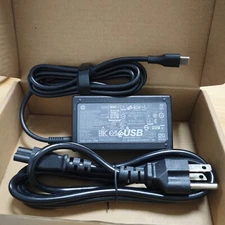 Genuine 65W USB C Type C AC Adapter Charger for HP EliteBook x360 830 840 850 G5