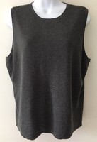 Real Clothes Saks Fifth Avenue Sz Xl Silk Cashmere Gray Sweater Shell Real Clothes Saks Fifth Avenue Sz Xl Silk Cashmere Gray Sweater Shell