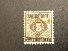 ICOLLECTZONE  Germany Wurrtenburg O43-O52  F/VF HR