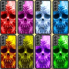 Demon Halloween Fire Evil Cover for samsung S10/S20/S21/S22 Ultra FE phone Case