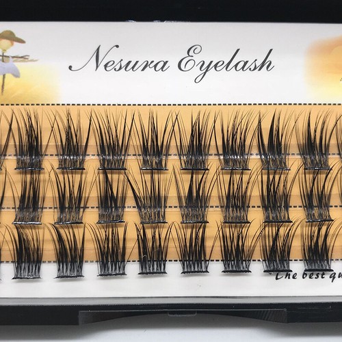 8-16MM 36Bundle Individual Cluster Natural Long Eye Lashes Fake False Eyelashes• - Picture 11 of 18