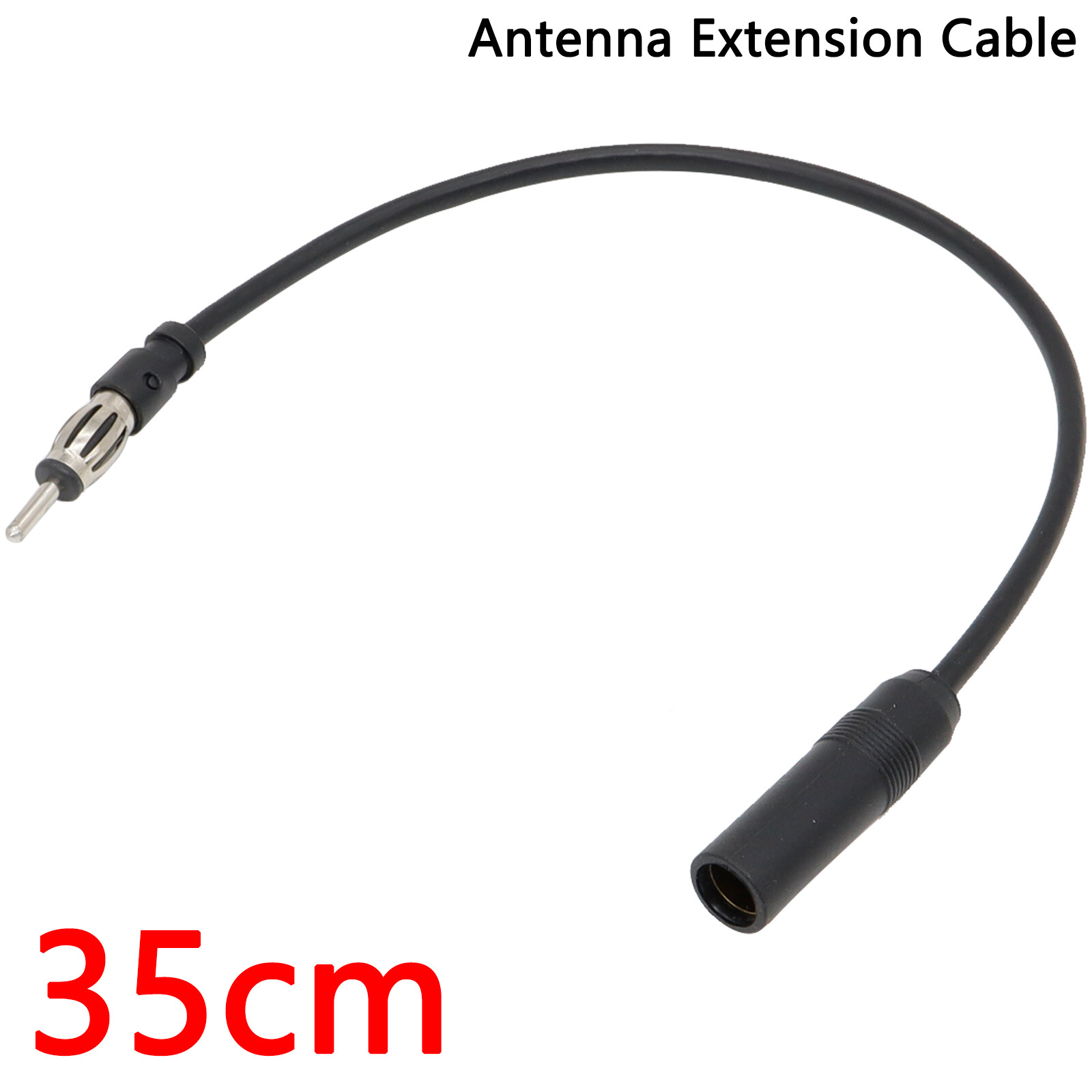 Car Radio Antenna Aerial Extension Coax Cable Lead 35 CM Male to Female