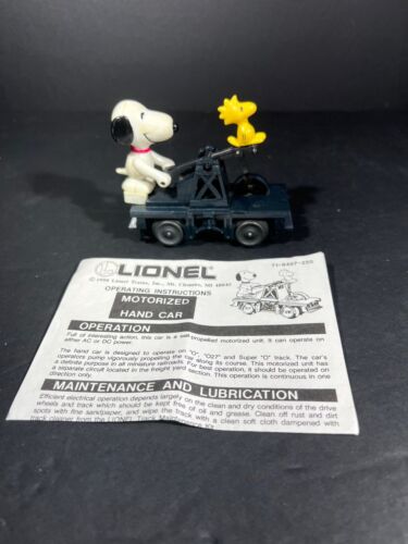 1990-91 Lionel 6-18407 Snoopy and Woodstock Handcar w/Operating Instructions - Picture 1 of 7