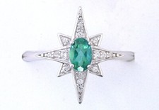 APATITE AND .925 SILVER RING, OUTSTANDING QUALITY, 50 OFF SALE, SIZE 6 J18