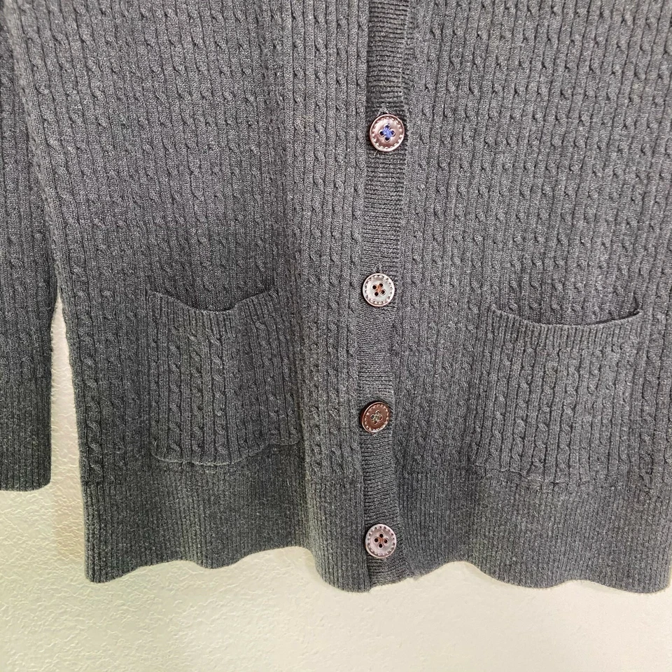 eight eight eight Cable Knit Button Up Cardigan XL - Image 3 of 4