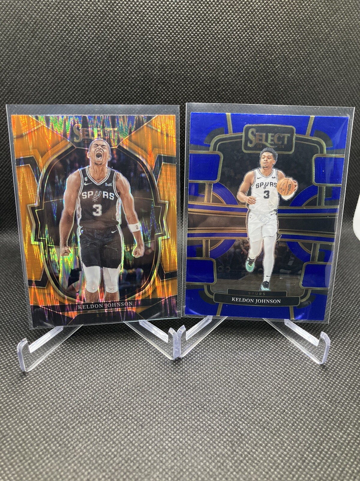 2022-23 Select Orange Flash KELDON JOHNSON #54 Concourse + 2023-24 Concourse #61