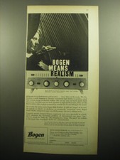 1958 Bogen DB130 High Fidelity Amplifier Ad - Bogen means Realism