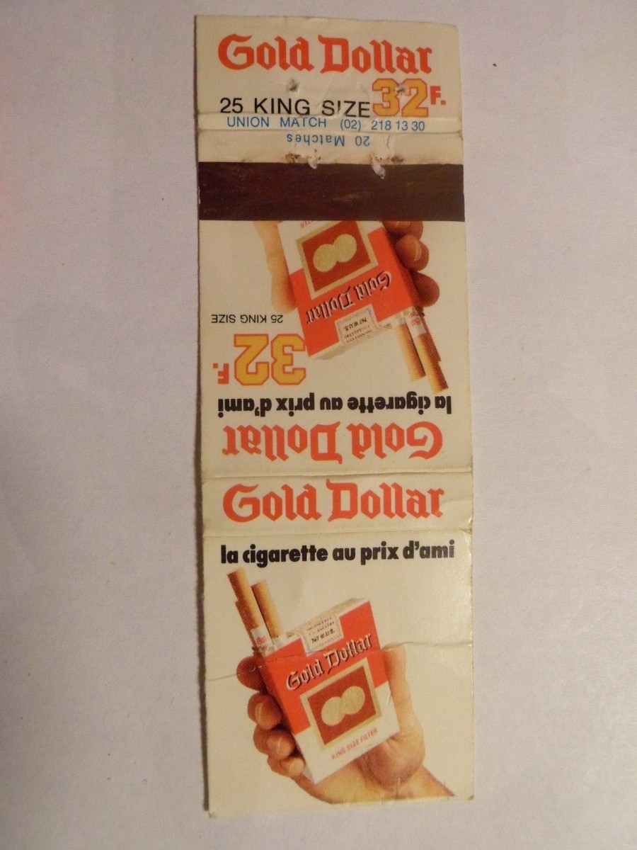 belgium tobacco prices Allumette - CIGARETTES GOLD DOLLAR - BELGIQUE - (73)