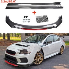For Subaru Wrx Sti Front Bumper Lip Spoiler Splitter Body Kit Carbon Fiber Style For Subaru Wrx Sti Front Bumper Lip Spoiler Splitter Body Kit Carbon Fiber Style