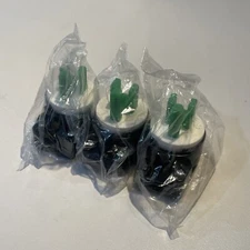 Vellcon 90 Degree  Male Plug Nema 5-15P 3 Pole Angle DIY Plug 3 Pack