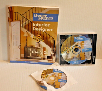 Better Homes and Gardens Interior Designer Tutorial CD Set with Users ...