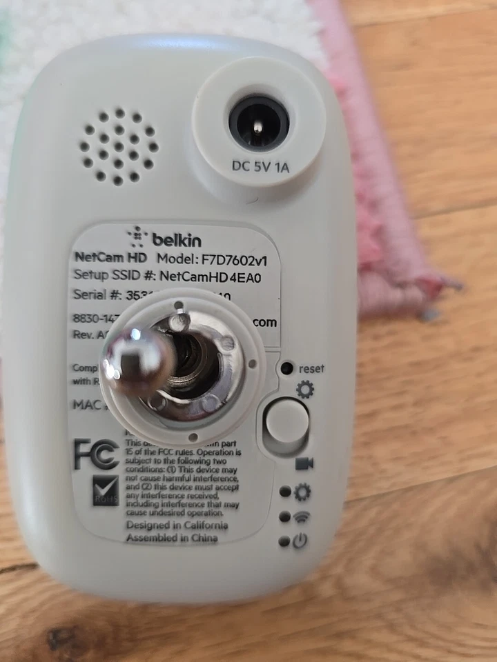 Belkin F7D7602 NetCam HD WiFi Camera - Image 2 of 4