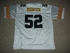 MIKE WEBSTER Unsigned Custom Pittsburgh Sewn New Football Jersey Sz S-3XL Wh/Blk