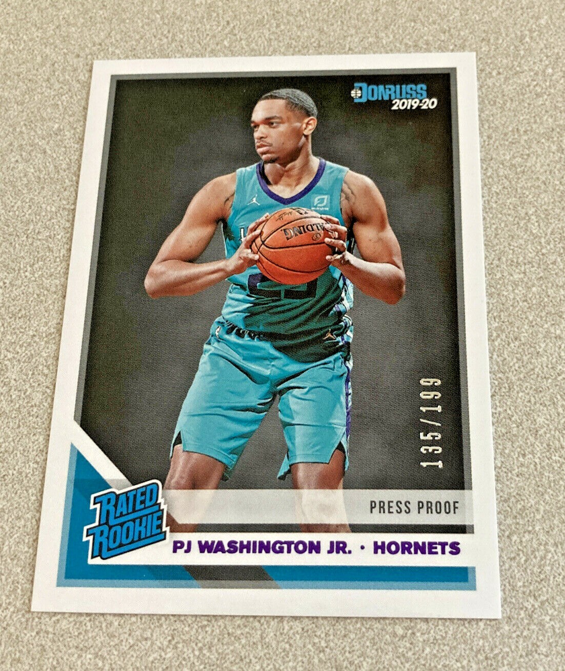 2019-20 Panini Donruss RC Press Proof Purple #211 PJ Washington Hornets /199