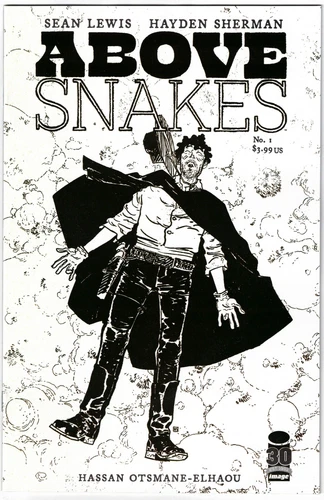 ABOVE SNAKES #1- 1:10 SHERMAN BW VARIANT