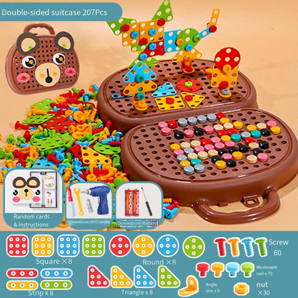 Durable Creative Mosaic Puzzle Toy STEM Learning Educational Toys for
