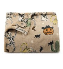 Halloween Cowboy Skeletons Soft Plush Throw Blanket New 5' x 6 ft -The Big One