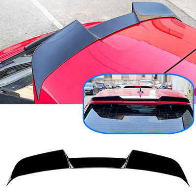 For 2022-2024 Audi A3 Hatchback Roof Glass Spoiler Tail Wing Glossy Black