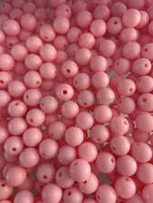 100 Pcs 12mm Pink Solid Acrylic Beads - Bubblegum Beads - Chunky Beads