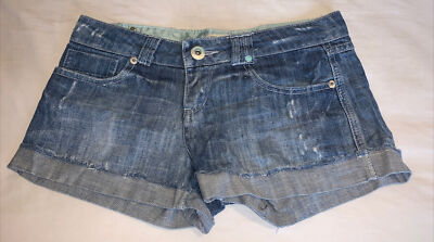 Matalan Papaya ladies size 8 denim blue shorts