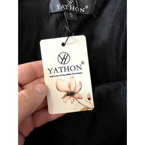 NWT Yathon black sleeveless A line summer dress womens small casual vacation - Picture 10 of 11