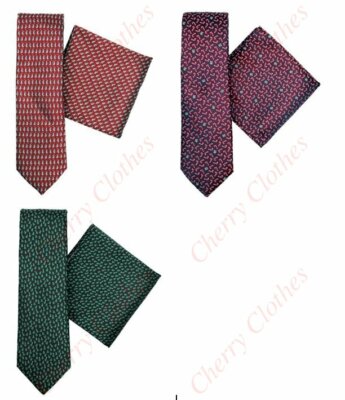 Herren Weihnachten Krawatte & Taschentuch Set