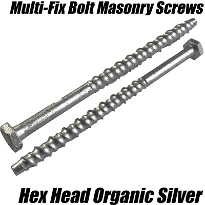 M8 x 130 mm Timco Mauerwerk Multi-Fix Sechskant Befestigungsschraube Schraube Anker ThunderBolt