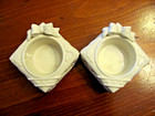Pair Of Lenox Yultide Christmas Gift Holly Berry Tealight Votive Candle Holders