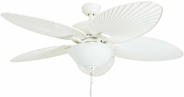 Honeywell Palm Island 52 White Tropical Led Ceiling Fan W Light Palm Leaf