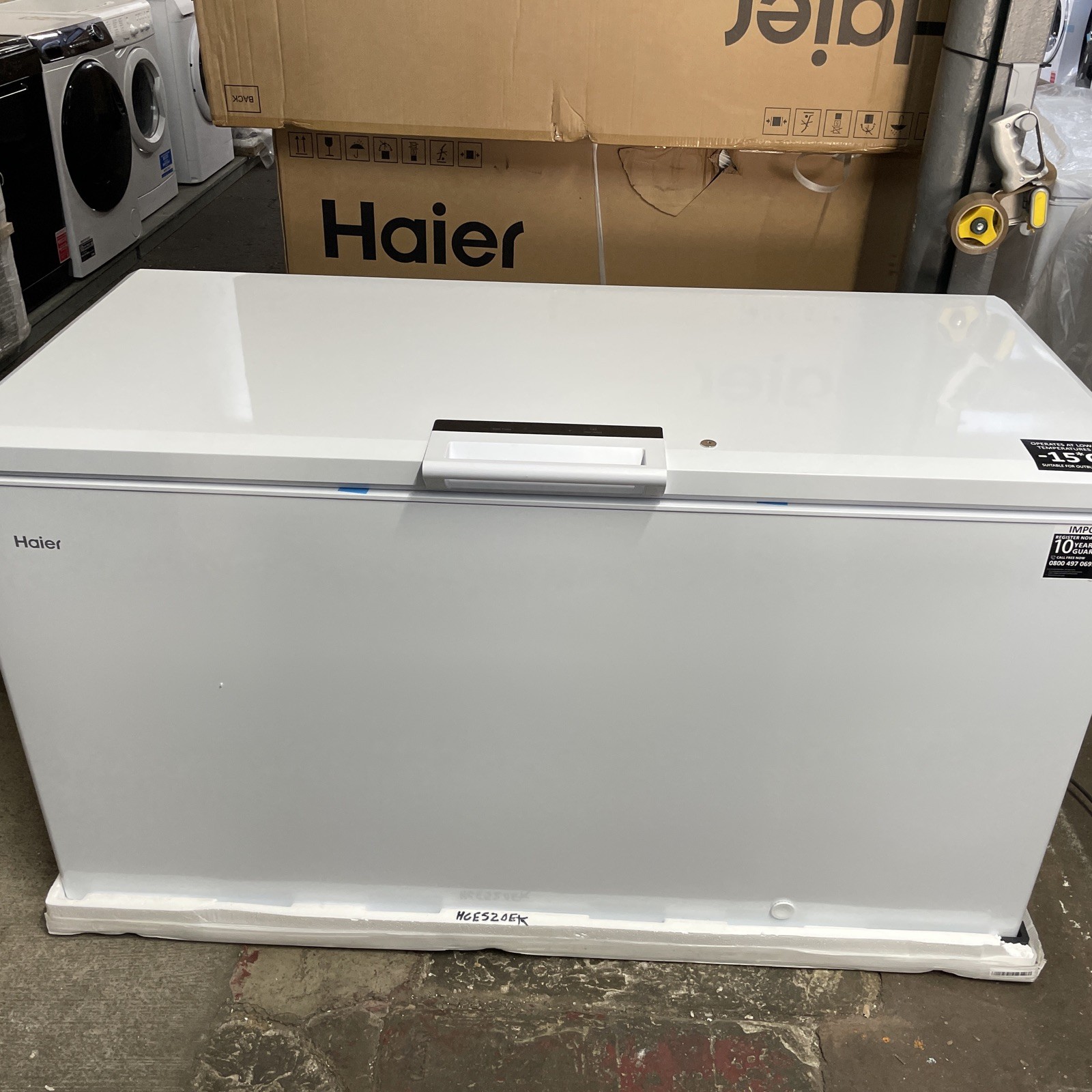 Haier HCE520EK 1545mm Wide Freestanding Chest Freezer, 508 Litre Capacity