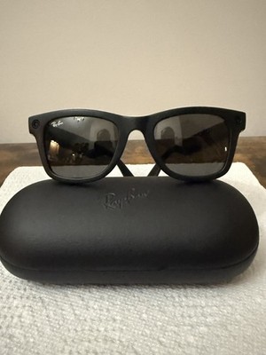 Ray-Ban Stories Wayfarer Black Smart Glasses Gradient Graphite Lens Gen 1 RW4004