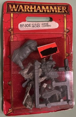 Warhammer 8560E Kislev Horse Archer Standard NIB OOP Metal & Plastic Variant C