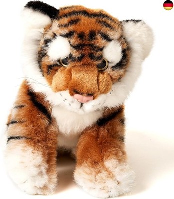 Uni-Toys - Tiger Baby, sitzend - 20 cm (Höhe) - Plüsch-Wildtier - Plüschtier, Ku