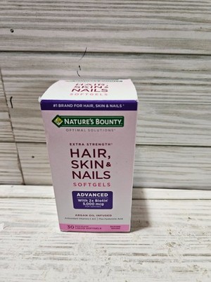 Nature's Bounty Extra Strength Hair Skin & Nails 30 Liquid Softgels 4/2026