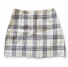 Burberry plaid mini skirt vintage size 8