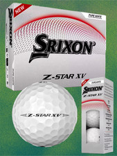 SRIXON PGA Pro Pure White Z-STAR XV GOLF BALL SET/of 12 -FACTORY SEALED NEW BOX