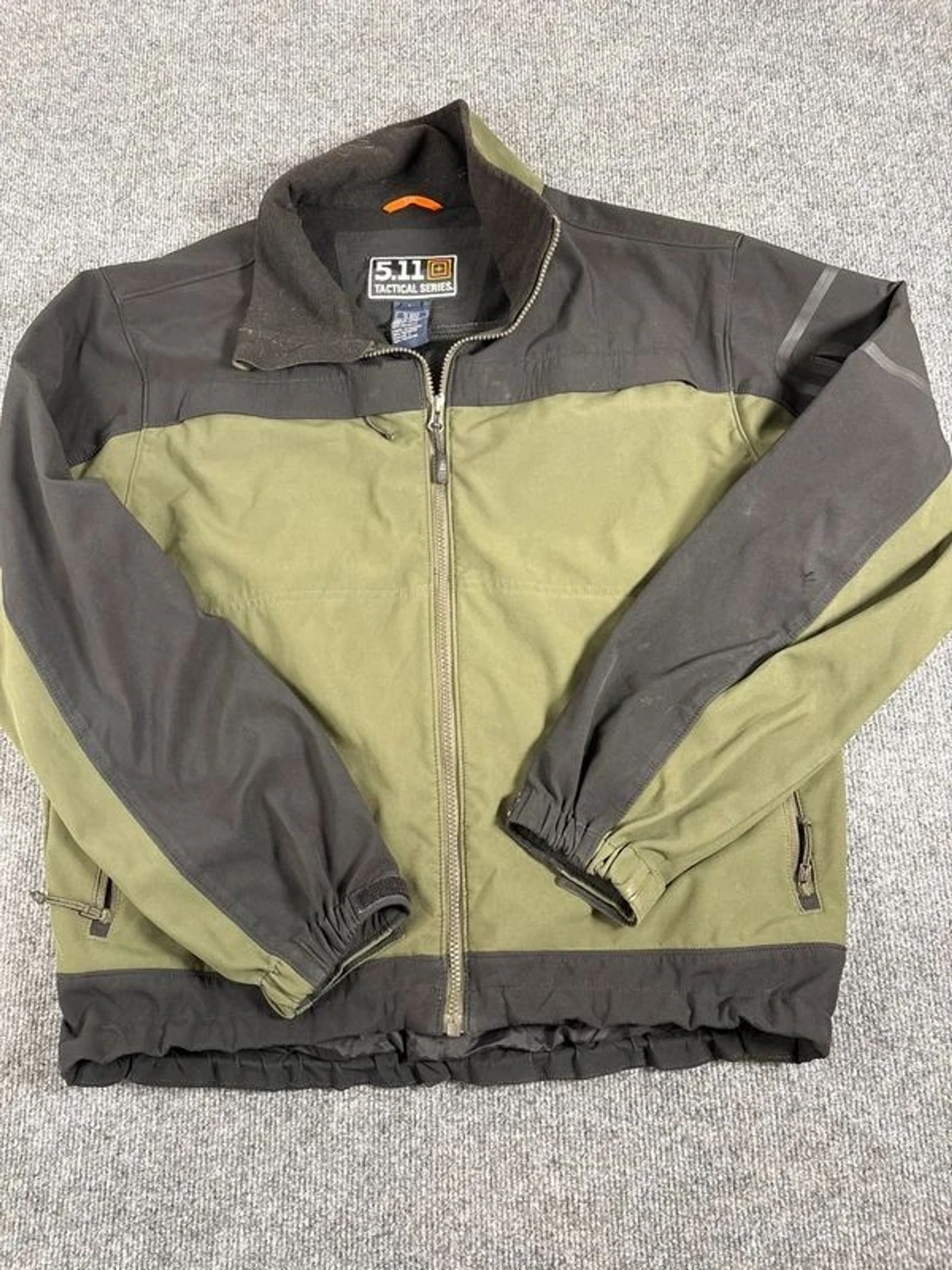 5.11 Tactical Chameleon Softshell Jacket Moss Green Black Utility Mens Large - product detail image 1