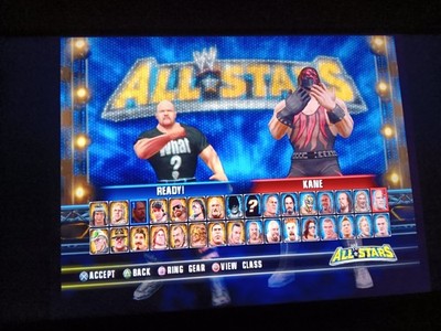 PS2 WWE Allstars Memory Card Save Data 100% All Characters Unlocked